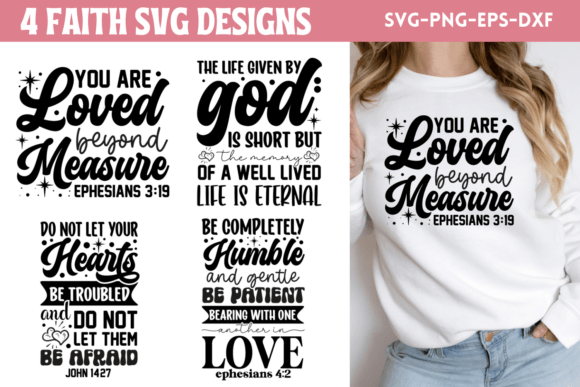 Christian SVG Bundle 4: Faith Designs for Real Embroidery Projects