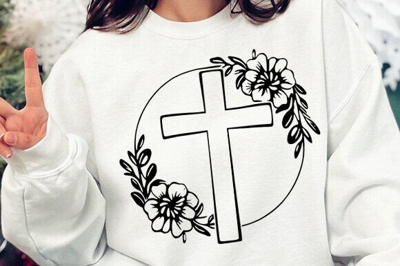 Flower Cross SVG: A Faithful Addition to Your Embroidery Projects