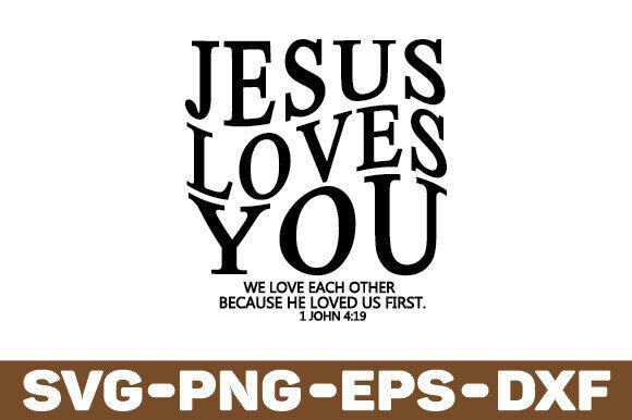 Jesus Loves You Svg Faith Design for Real Embroidery Projects